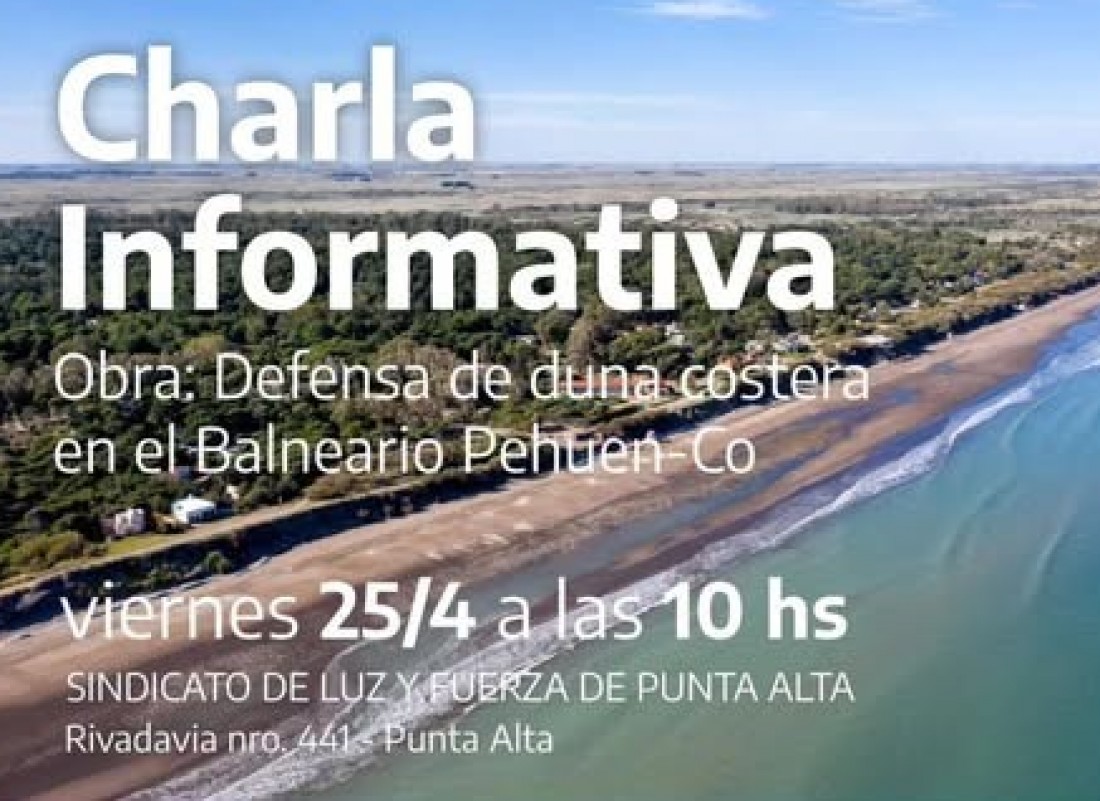 Charla informativa sobre Defensa Costera en Pehuenco