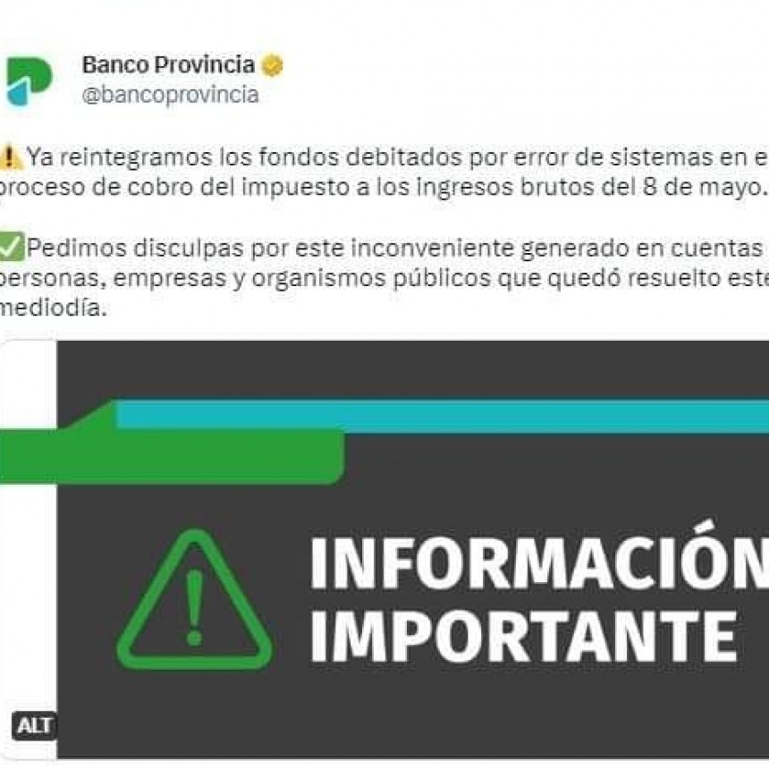 UN ERROR EN EL SISTEMA DEL BANCO PROVINCIA PROVOC&Oacute; QUE SE VACIARAN LAS CUENTAS DE MUCHOS CLIENTES