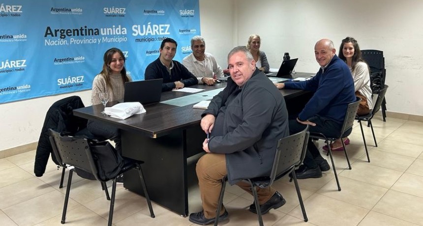 Municipios a la Obra: Funcionarios de la provincia y el gabinete rosale&ntilde;o se reunieron en Coronel Suarez