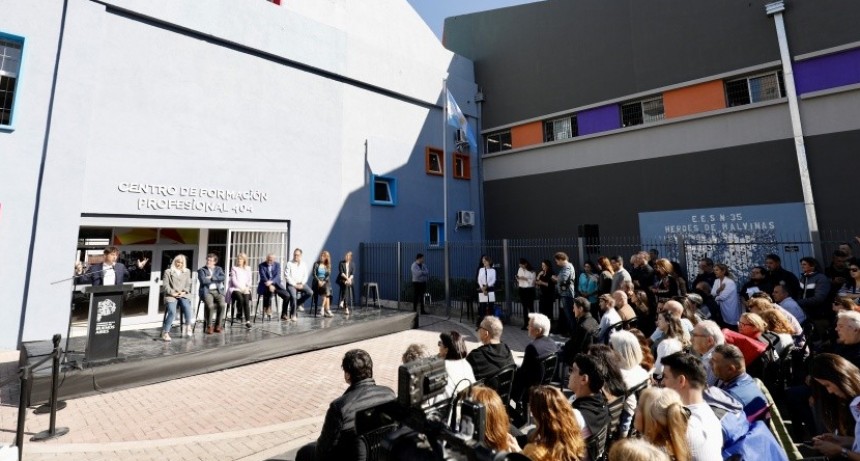 Se inaugur&oacute; el nuevo edificio del Centro de Formaci&oacute;n Profesional N&deg;404 de Avellaneda