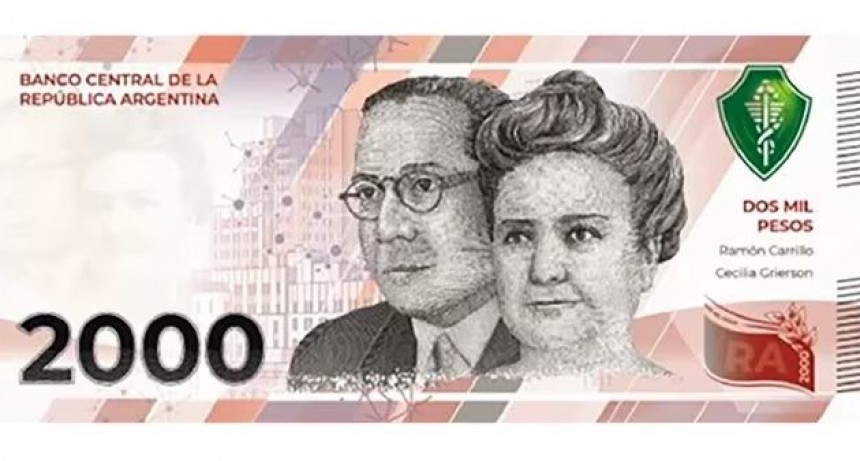 As&iacute; ser&aacute; el nuevo billete de 2.000 pesos que anunci&oacute; el Banco Central