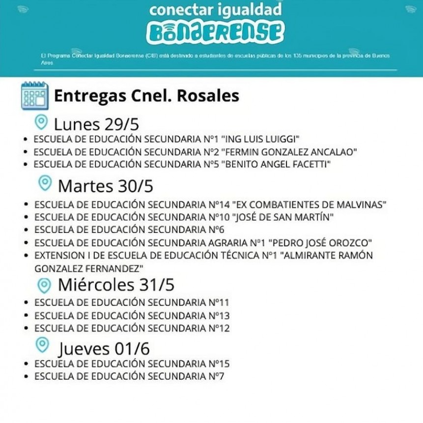&iexcl;Llega el Conectar Igualdad Bonaerense a Coronel Rosales!