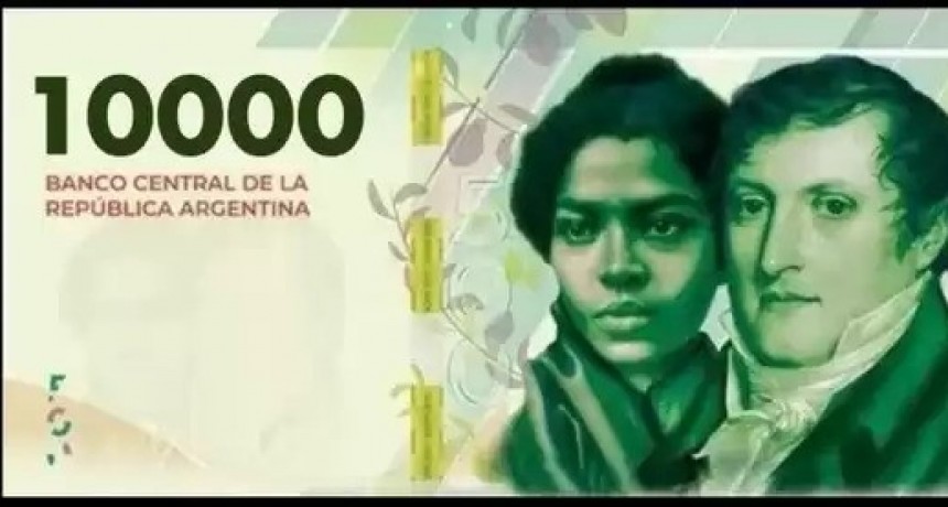 El Banco Central pone hoy en circulaci&oacute;n el nuevo billete de $ 10.000