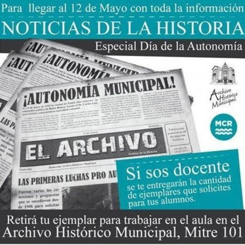 Archivo Hist&oacute;rico Municipal de Punta Alta Especial de la Autonom&iacute;a
