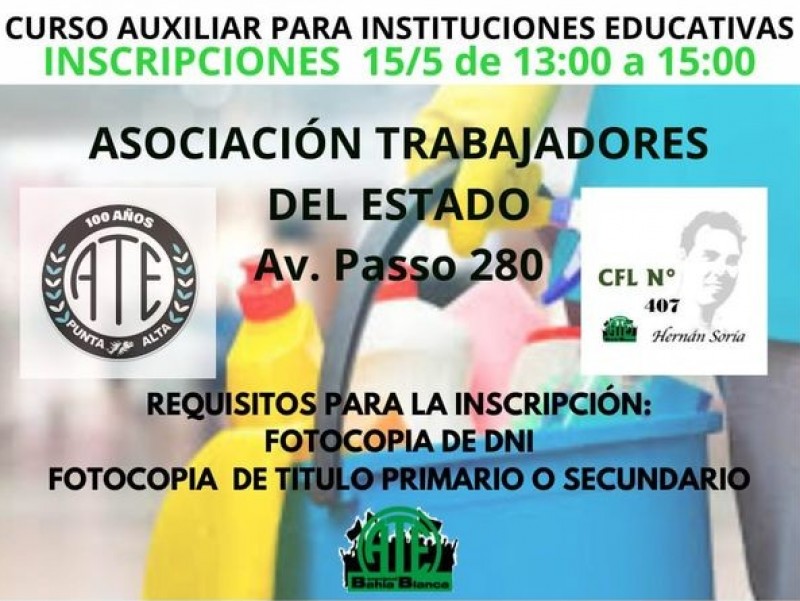 ATE: Curso para Auxiliares de la Educaci&oacute;n-Otorga Puntos