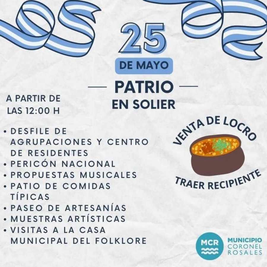 Festejos del 25 de Mayo en el Solier