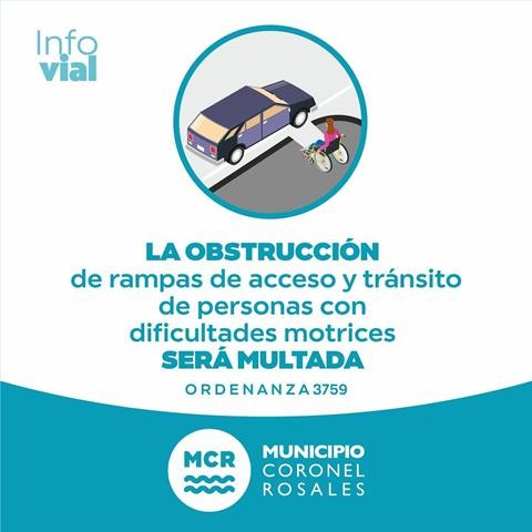 Multas por obstruir rampas de bajada en veredas