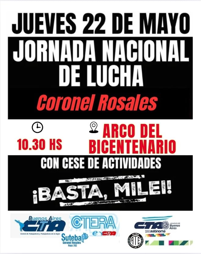 La docencia en lucha: jornada nacional contra el ajuste