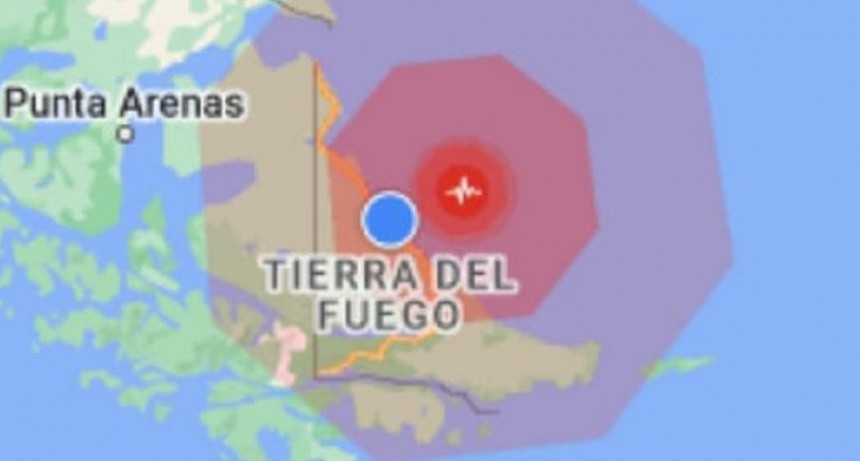 Temblor en Tierra del Fuego 