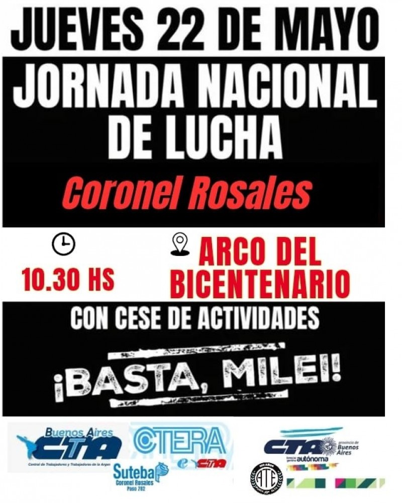 La docencia en lucha: jornada nacional contra el ajuste