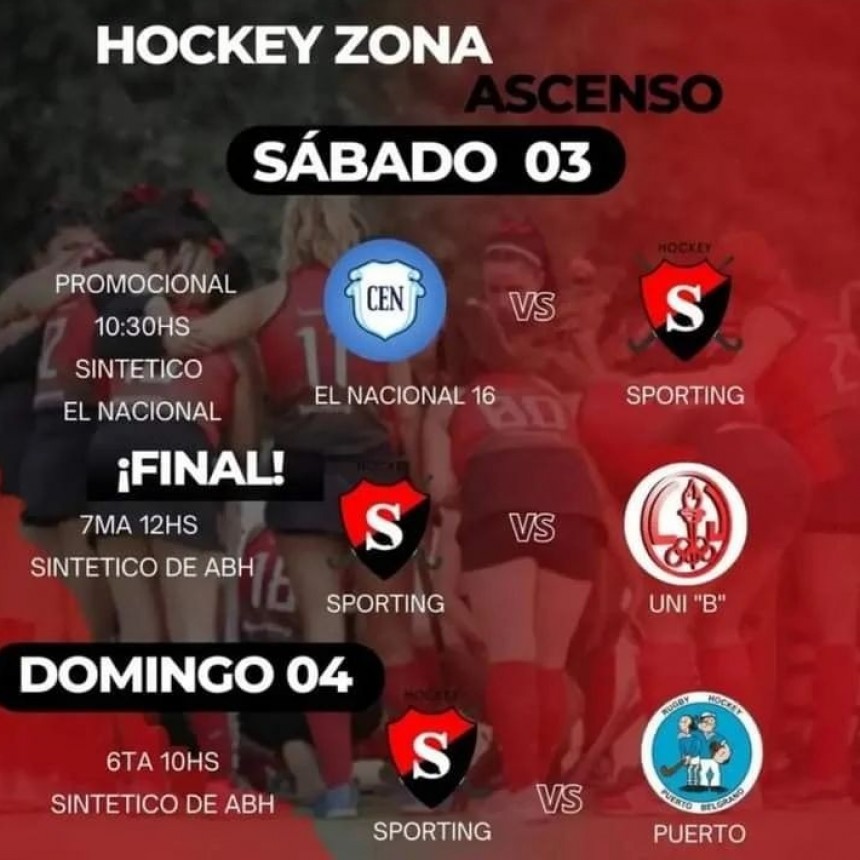 Hokey femenino: 5&ordf; de Sporting disputa la final