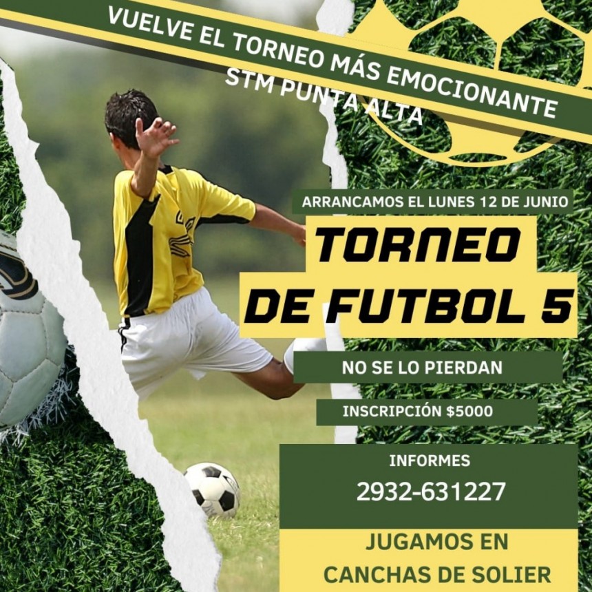 NUEVO TORNEO DE FUTBOL DEL SINDICATO DE TRABAJADORES MUNICIPALES