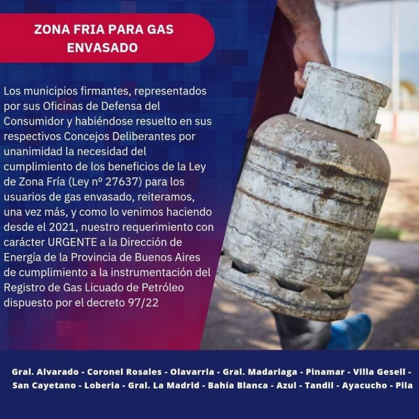 La OMIC reclama el cumplimiento de descuentos por Zona Fr&iacute;a a usuarios de gas envasado 