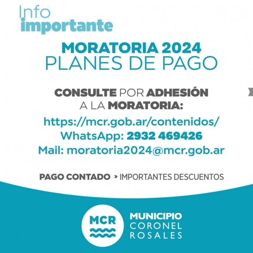 El municipio de Cnel. Rosales lanza �Moratoria 2024�