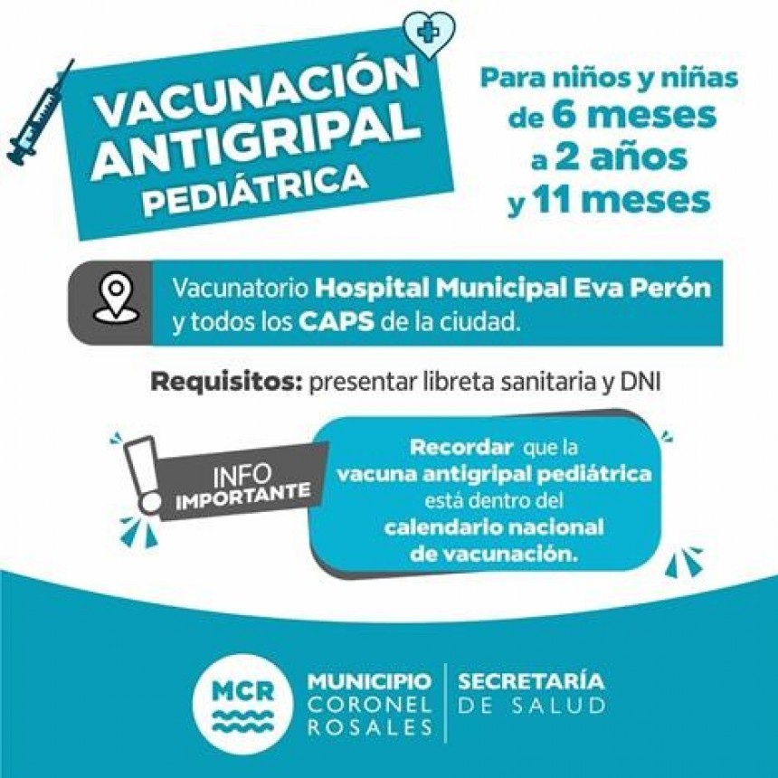 Campa&ntilde;a de Vacunaci&oacute;n antigripal pedi&aacute;trica