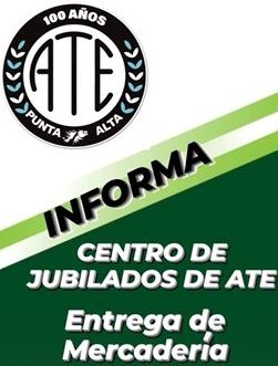 Entrega el bolsón de alimentos en ATE