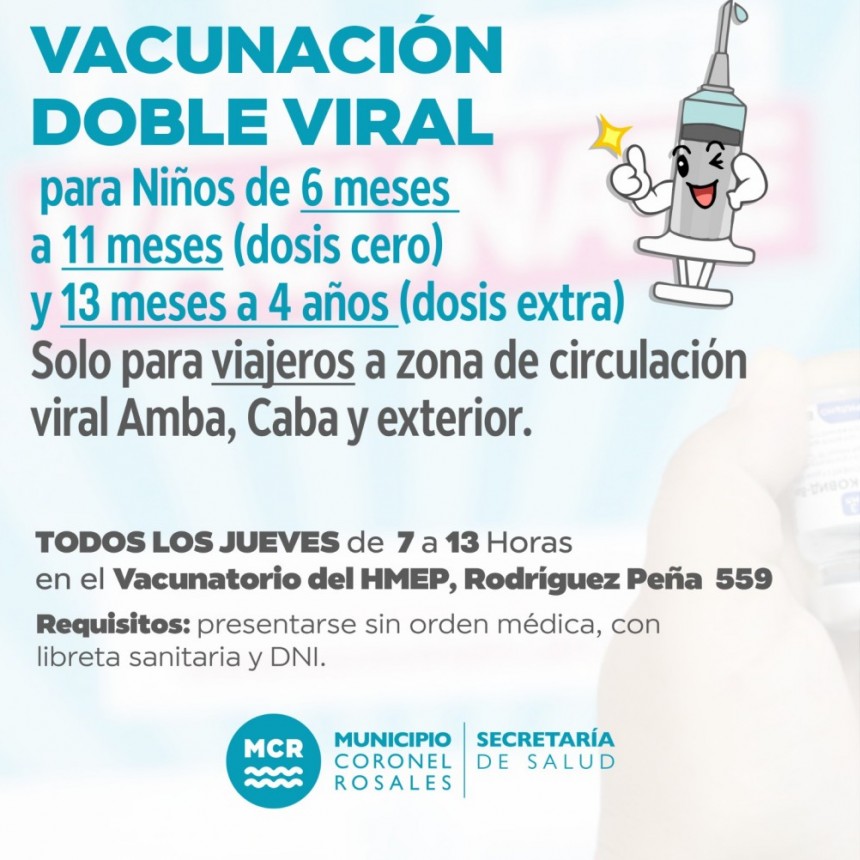 La Secretar&iacute;a de Salud recuerda la importancia de vacunarse antes de viajar a zonas  con circulaci&oacute;n de sarampi&oacute;n 