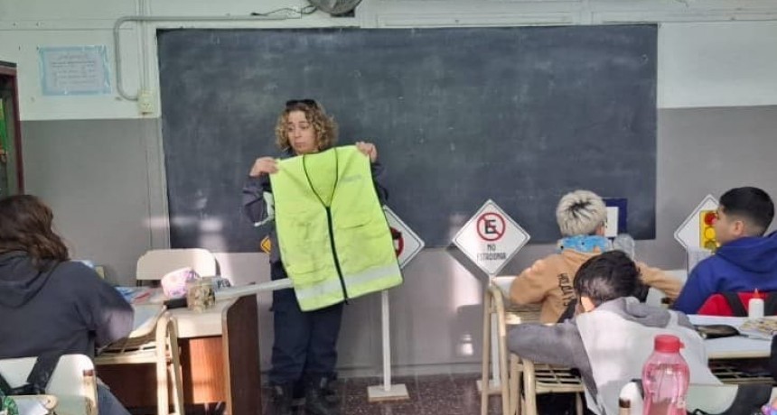 Comenzaron las charlas escolares de educaci&oacute;n vial en todo el distrito