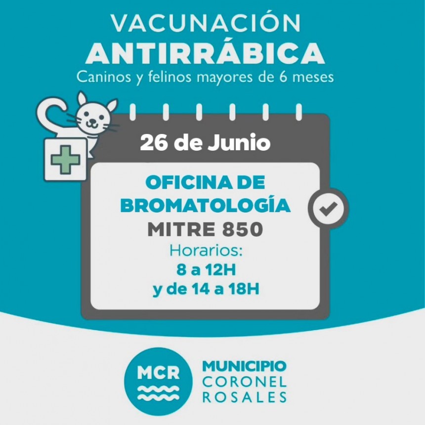 Jornada de Vacunaci&oacute;n a Mascotas