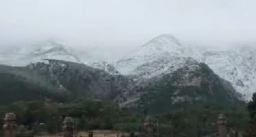 Nevadas en la Comarca Serrana y distritos sercanos