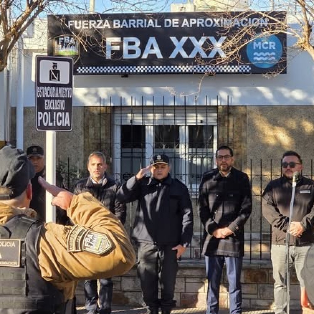 Se inaugur&oacute; la Base de la Fuerza Barrial de Aproximaci&oacute;n en Coronel Rosales