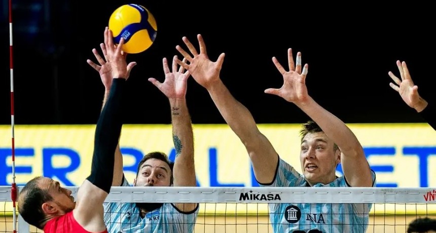 Argentina venci&oacute; a Serbia 3 a 1 en la primera fecha del tercer week de la VNL