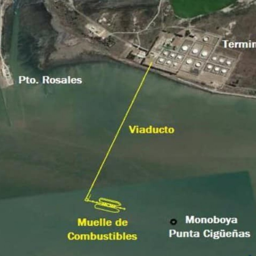 Avanza la obra del Muelle en Oiltanking Ebytem.