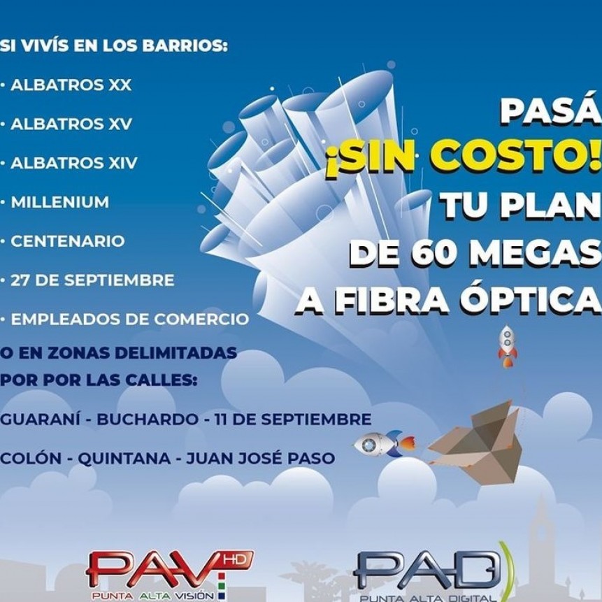 Importante obra de Fibra Optica en la ciudad