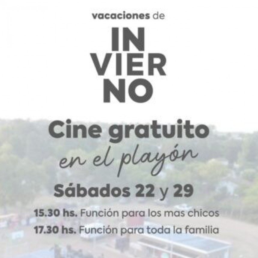 Cine gratuito en Pehuen Co y Bajo Hondo 