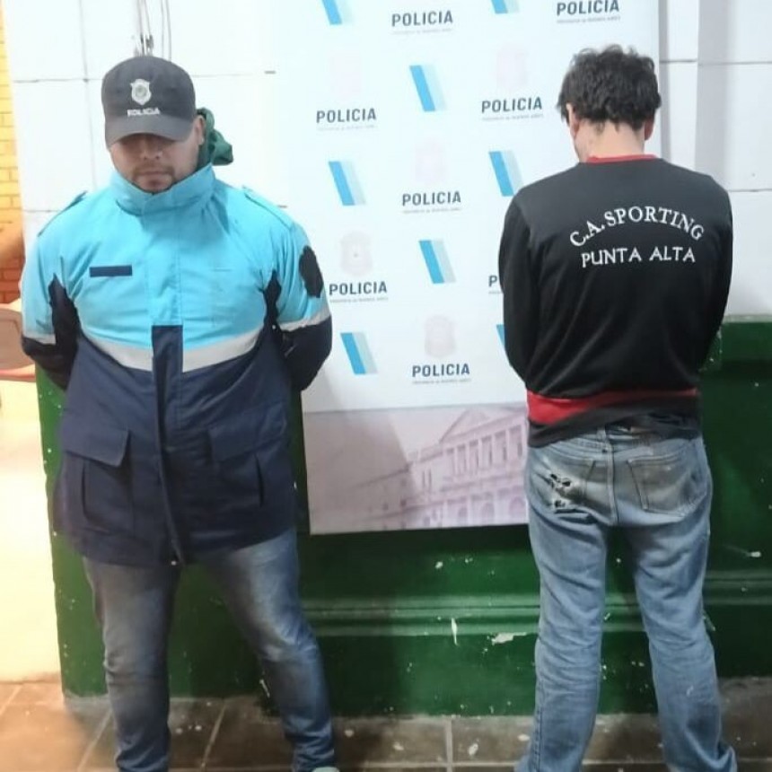 Cay&oacute; en Bah&iacute;a un peligroso delincuente con amplio prontuario en Punta Alta