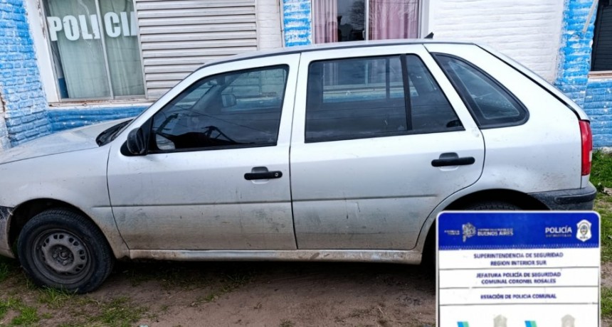 ENCUENTRAN VEHICULO CON PEDIDO DE SECUESTRO 