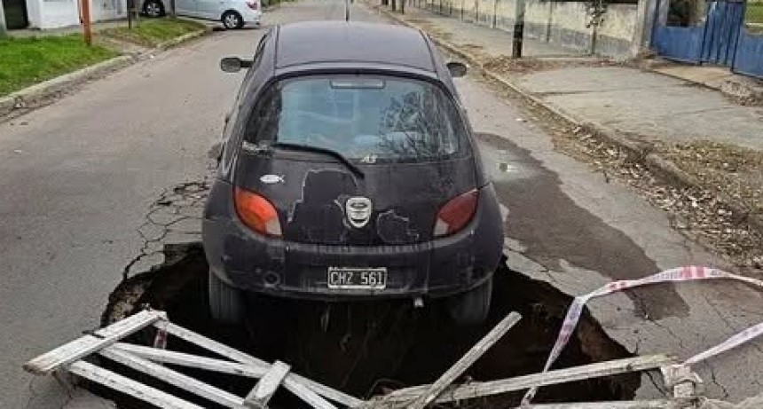 ABSA trabaja en el sector de Estomba tras un hundimiento de pavimento y avanzan las obras estructurales para la ciudad