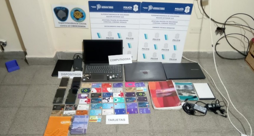 Positivo allanamiento por estafas en comercios con tarjetas de credito