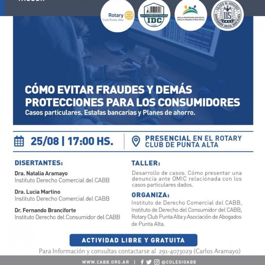 Capacitacion para evitar defraudaciones y estafas