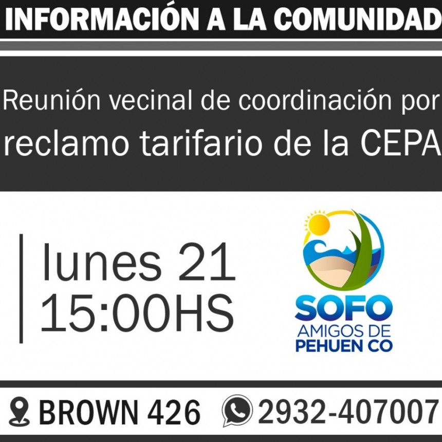 Vecinos de Pehuenco se reunen por tarifas de luz