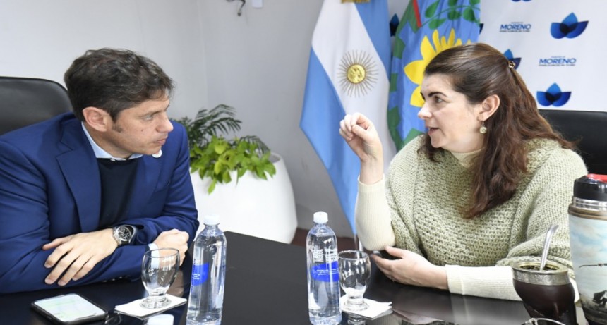  Kicillof se reuni&oacute; con la intendenta Mariel Fern&aacute;ndez