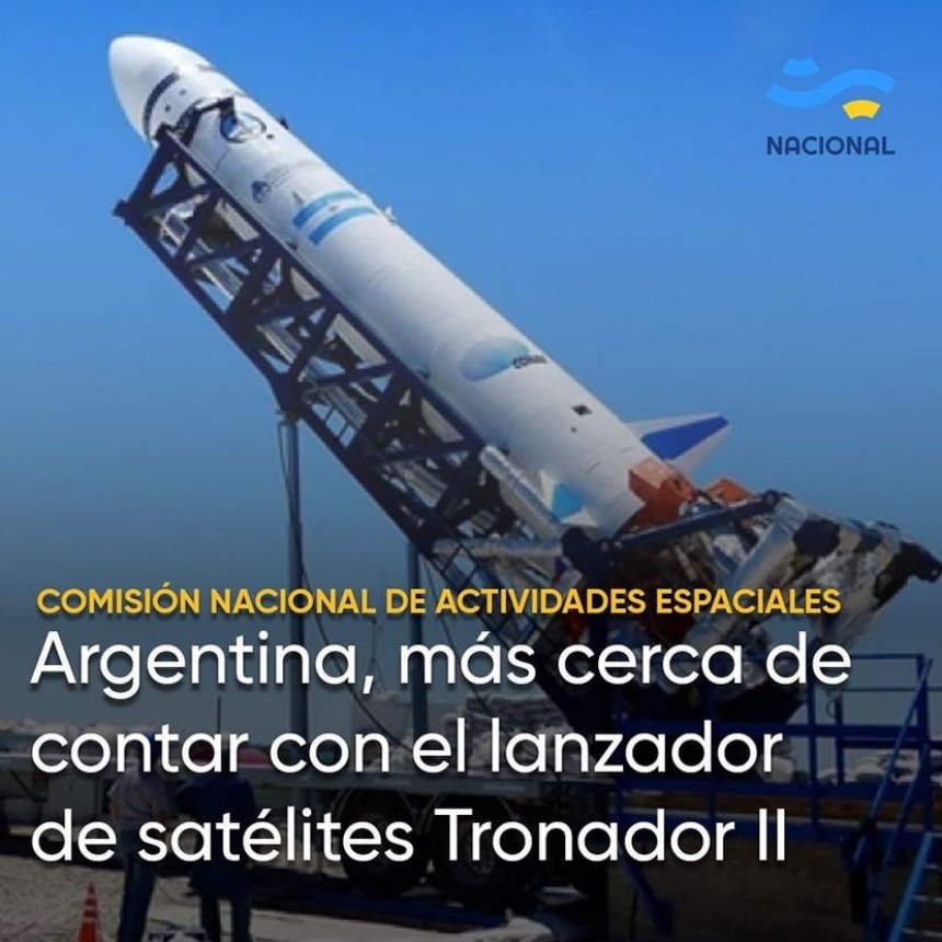 EXITOSAS PRUEBAS DE  MOTORES PARA LANZADOR DE SATELITES  TRONADOR II