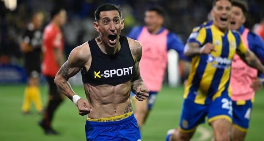 El golazo de tiro libre de &Aacute;ngel Di Mar&iacute;a para darle el triunfo a Central en el cl&aacute;sico de Rosario ante Newell&rsquo;s