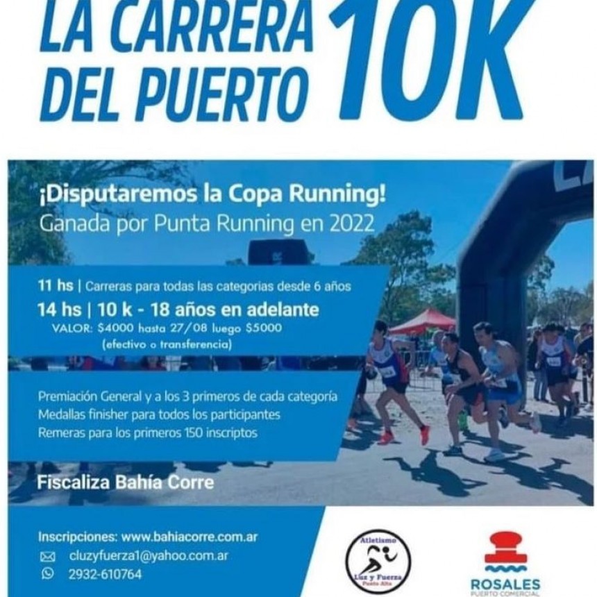Vuelve la CARRERA DEL PUERTO ROSALES