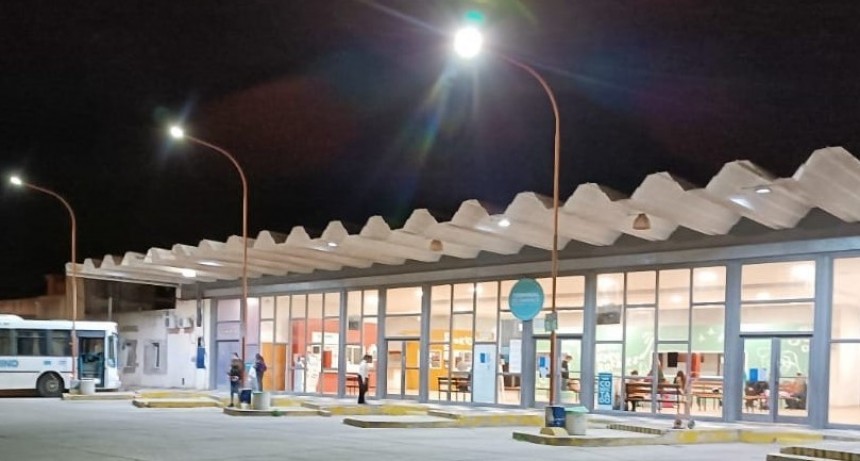 Nueva y mas iluminacion para la terminal de Punta Alta