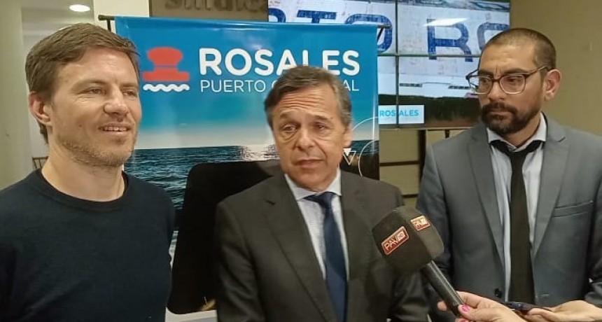 El Ministerio de transporte firmo convenio con Puerto Rosales por 350 Millones de pesos en obras 