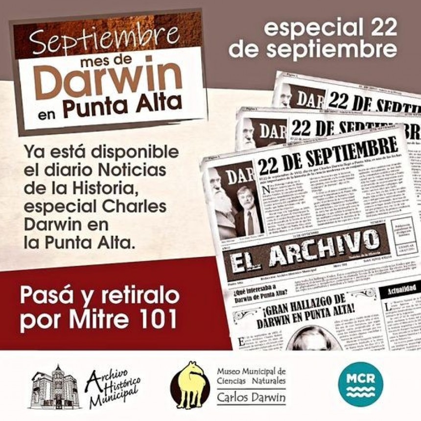 Septiembre &ldquo;mes de Darwin en Punta Alta&rdquo;