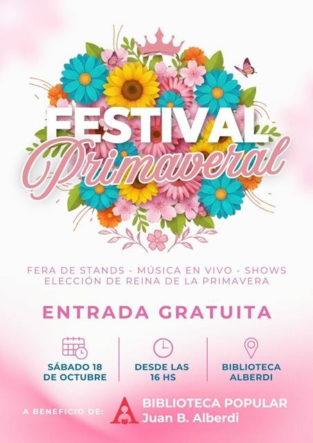 Festival Primaveral en la Biblioteca Alberdi
