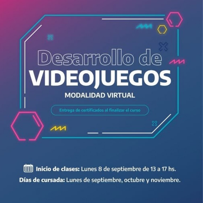 "Desarrollo de Videojuegos" en CORONEL ROSALES 
