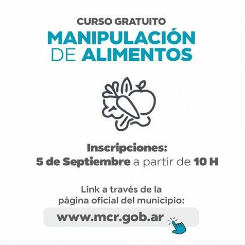 Cursos gratuitos de Manipulaci&oacute;n de Alimentos