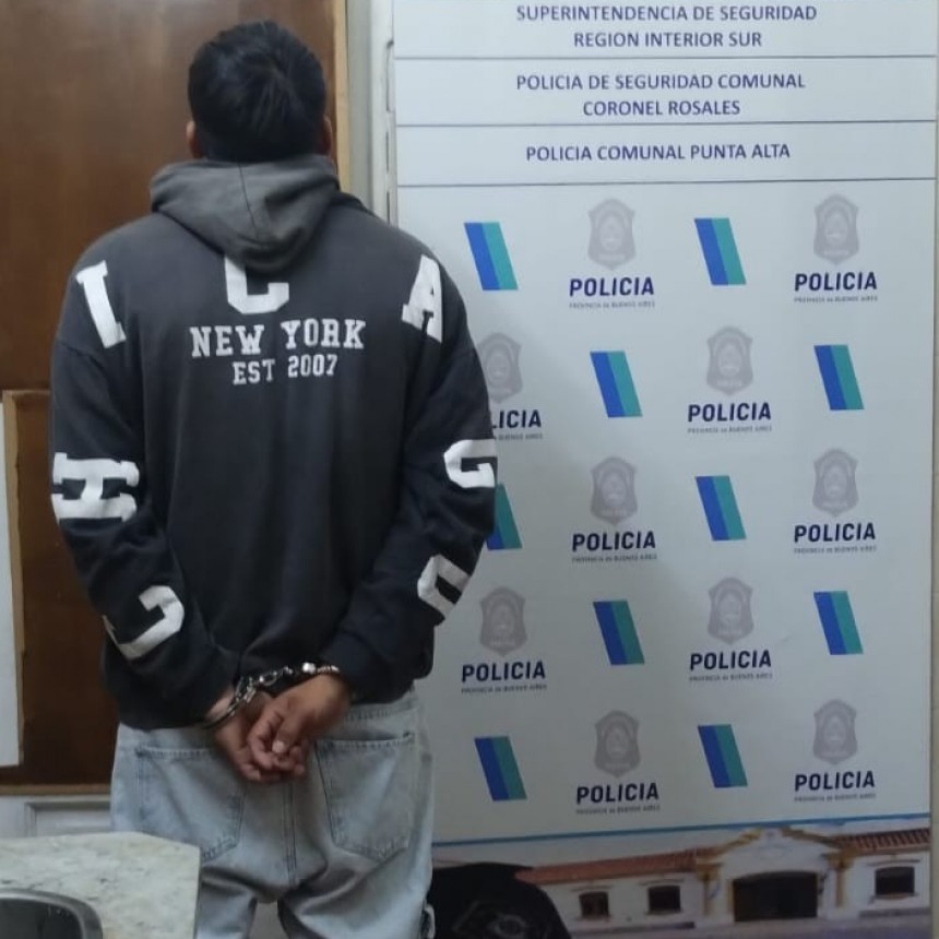 Detuvieron nuevamente a un joven en Punta Alta por lesiones y amenazas