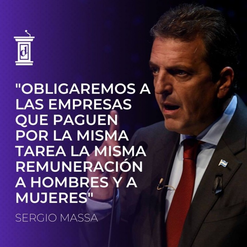 Derechos de Mujeres la agenda de Sergio Masa