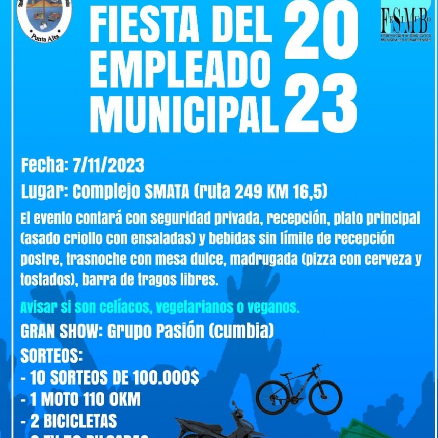 Epico festejo preparan para el trabajador municipal
