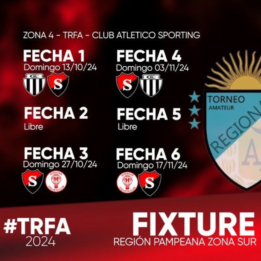 Regional Federal Amateur 2024.: Se defini&oacute; el Fixture para la Fase Grupal del Torneo
