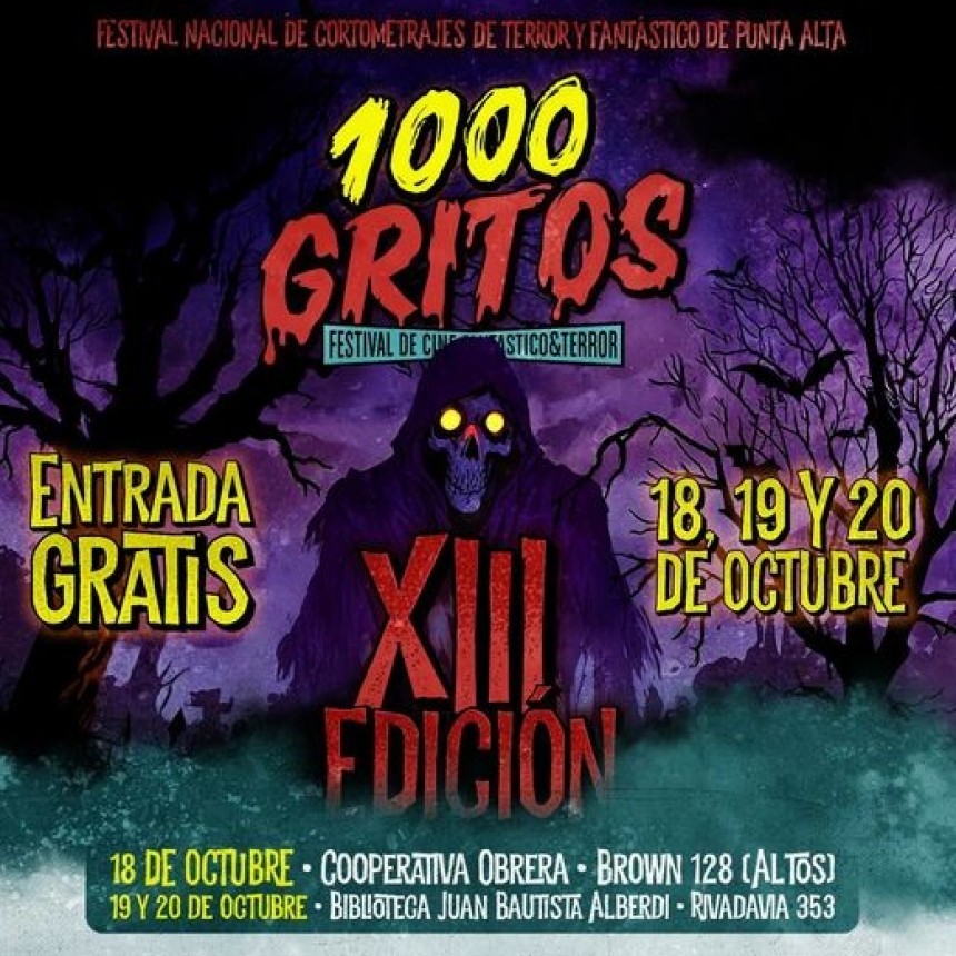 13&ordm; Edici&oacute;n del Festival 1000 Gritos